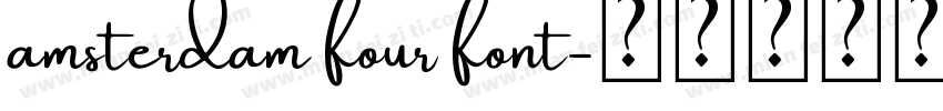 amsterdam four font字体转换
